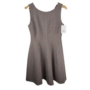 Theory Dress Window Check Portland Sleeveless Career Fit & Flare Womens Size 4